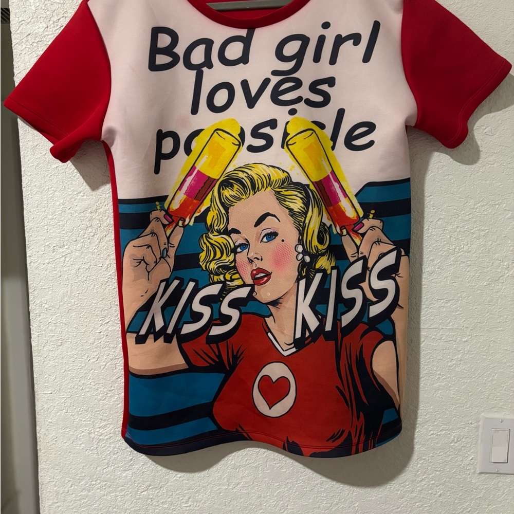 Graphic T-Shirt - Red and Blue